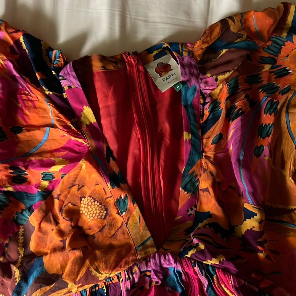 Farm Rio Vintage Wave Maxi Dress